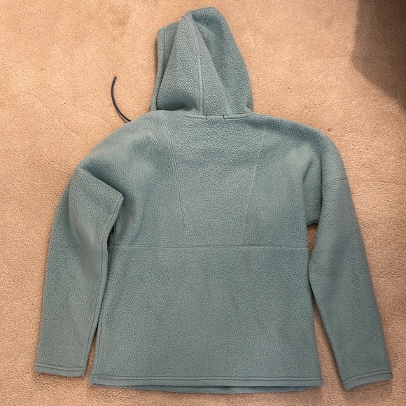 LL Bean Light Blue Fleece Hoodie - SMALL - Picture 6 of 8